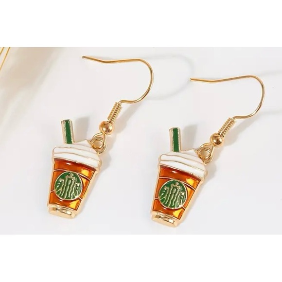 🛍️Coffee Earrings - Picture 1 of 4